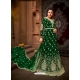 Dark Green Designer Net Anarkali Suit