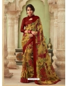 Mustard Latest Designer Casual Sari