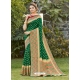 Dark Green Designer Party Wear Silk Sari