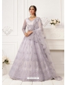 Mauve Stylish Designer Wedding Wear Net Lehenga Choli