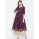 Purple Readymade Designer Party Wear Kurti