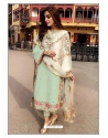 Sea Green Designer Party Wear Faux Georgette Pakistani Suit