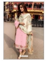 Pink Designer Party Wear Faux Georgette Pakistani Suit