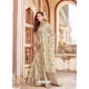 Light Beige Designer Party Wear Silk Sari