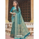 Blue Designer Party Wear Silk Sari