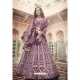 Purple Stylish Designer Wedding Wear Lehenga Choli