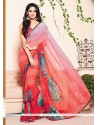 Fetching Print Work Multi Colour Casual Saree