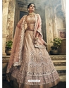 Light Beige Stylish Designer Wedding Wear Lehenga Choli