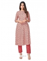 Baby Pink Readymade Designer Party Wear Kurti