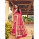 Light Red Designer Party Wear Fancy Silk Sari
