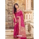 Rani Designer Party Wear Banarasi Silk Sari