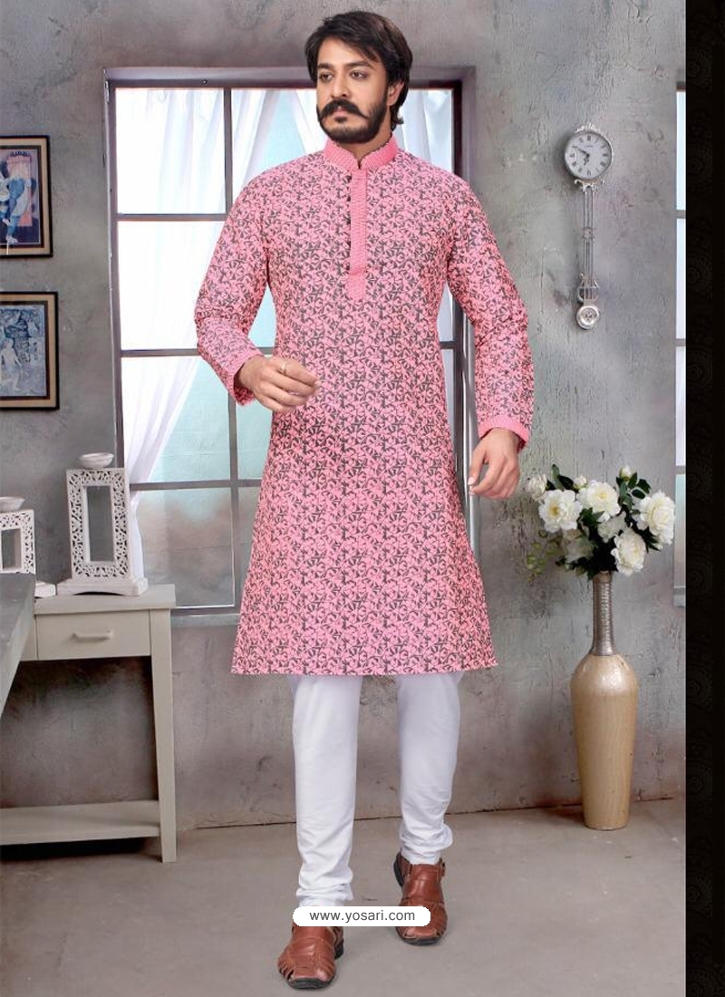 Pink Exclusive Readymade Kurta Pajama