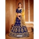 Royal Blue Stylish Designer Wedding Wear Lehenga Choli