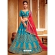 Blue Stylish Designer Wedding Wear Lehenga Choli