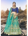 Aqua Mint Stylish Designer Wedding Wear Lehenga Choli