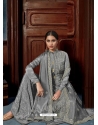 Grey Chinnon Designer Party Wear Palazzo Suit