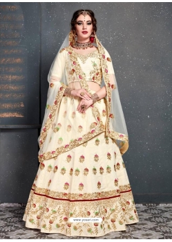 Off White Stylish Designer Bridal Wear Lehenga Choli