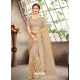 Gold Latest Designer Party Wear Net Sari
