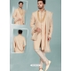 Light Beige Readymade Designer Indo Western Sherwani