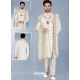 Off White Readymade Designer Indo Western Sherwani