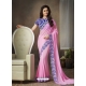 Pink Designer Party Wear Georgette Sari