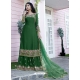 Forest Green Japan Satin Designer Party Wear Palazzo Suit