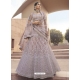Mauve Designer Soft Net Wedding Lehenga Choli