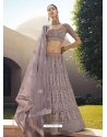 Light Brown Designer Soft Net Wedding Lehenga Choli