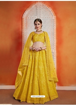 Yellow Designer Wedding Lehenga Choli