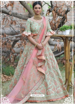 Sea Green Latest Designer Wedding Lehenga Choli