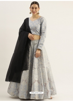 Light Grey Latest Designer Wedding Lehenga Choli