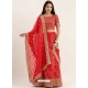 Red Latest Designer Wedding Lehenga Choli