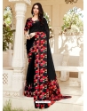 Black Designer Casual Wear Georgette Sari