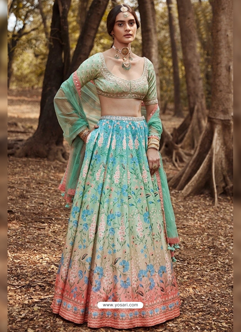 Multi Colour Latest Designer Wedding Lehenga Choli