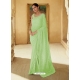 Green Heavy Designer Party Wear Sari