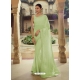 Green Heavy Designer Party Wear Sari