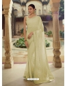 Pista Green Heavy Designer Party Wear Sari