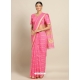 Pink Heavy Designer Party Wear Cotton Silk Sari