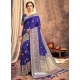 Royal Blue Heavy Designer Party Wear Silk Sari