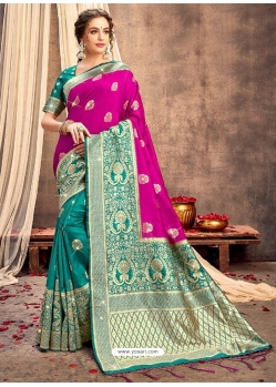 Rani Heavy Designer Party Wear Silk Sari