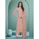 Baby Pink Readymade Designer Party Wear Heavy Airtex Georgette Suit