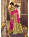 Rani Heavy Designer Party Wear Banarasi Silk Sari