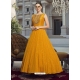 Mustard Readymade Designer Party Wear Gown Suit