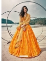 Orange Latest Designer Wedding Lehenga Choli