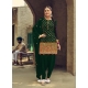 Dark Green Designer Party Wear Faux Georgette Patiala Suit