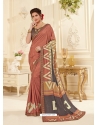 Rust Latest Designer Casual Wear Sari