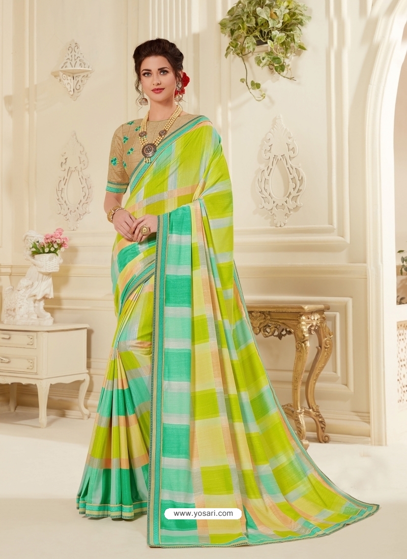 Multi Colour Latest Designer Casual Wear Sari