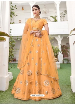 Light Orange Latest Designer Wedding Lehenga Choli