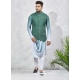 Sky Blue Exclusive Readymade Designer Kurta Pajama With Waistcoat