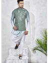 Multi Colour Exclusive Readymade Designer Kurta Pajama With Waistcoat